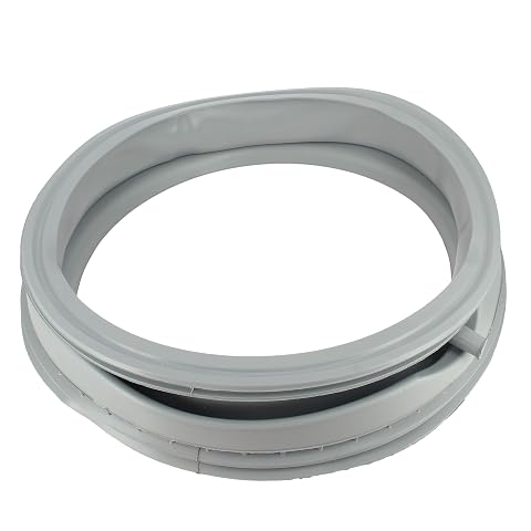 Joint de hublot Bosch 00361127 posé près de l’ouverture d’un lave-linge blanc